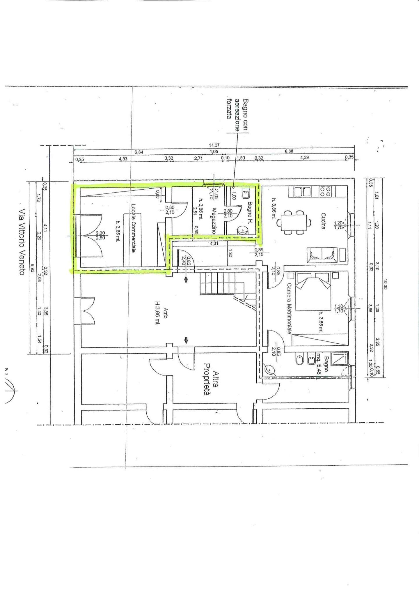 Immagine 1 di Locale commerciale in vendita  a Pontedera