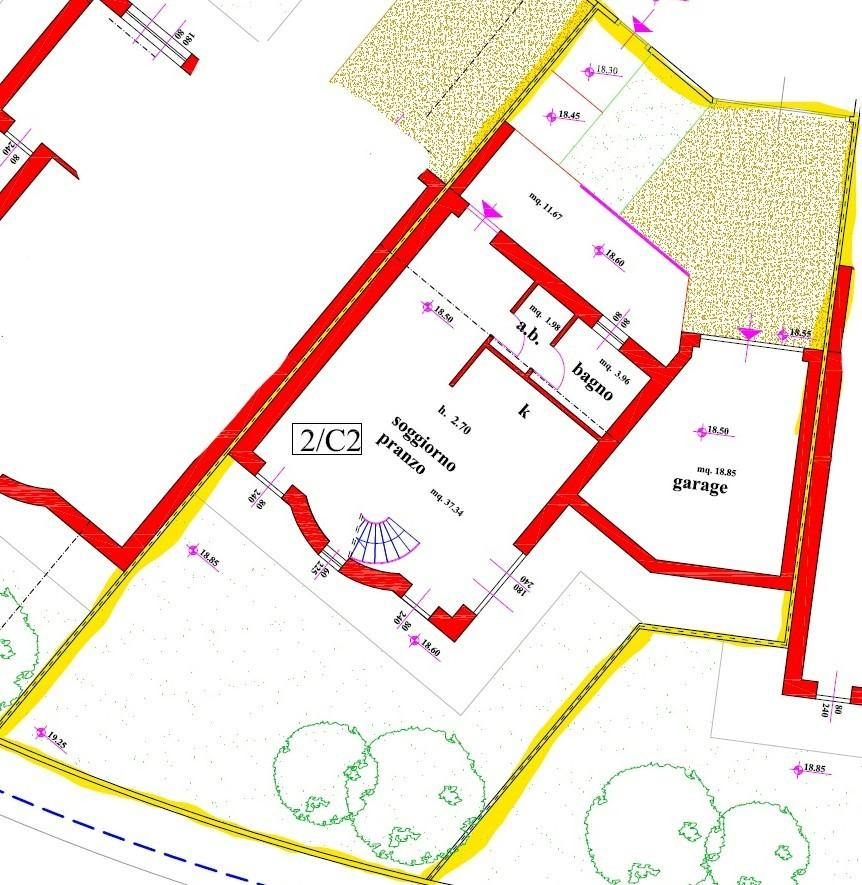 Immagine 2 di Villetta a schiera in vendita  a Sovicille