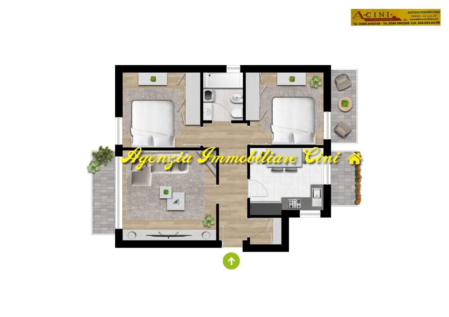 Immagine 1 di Appartamento in vendita  a Livorno