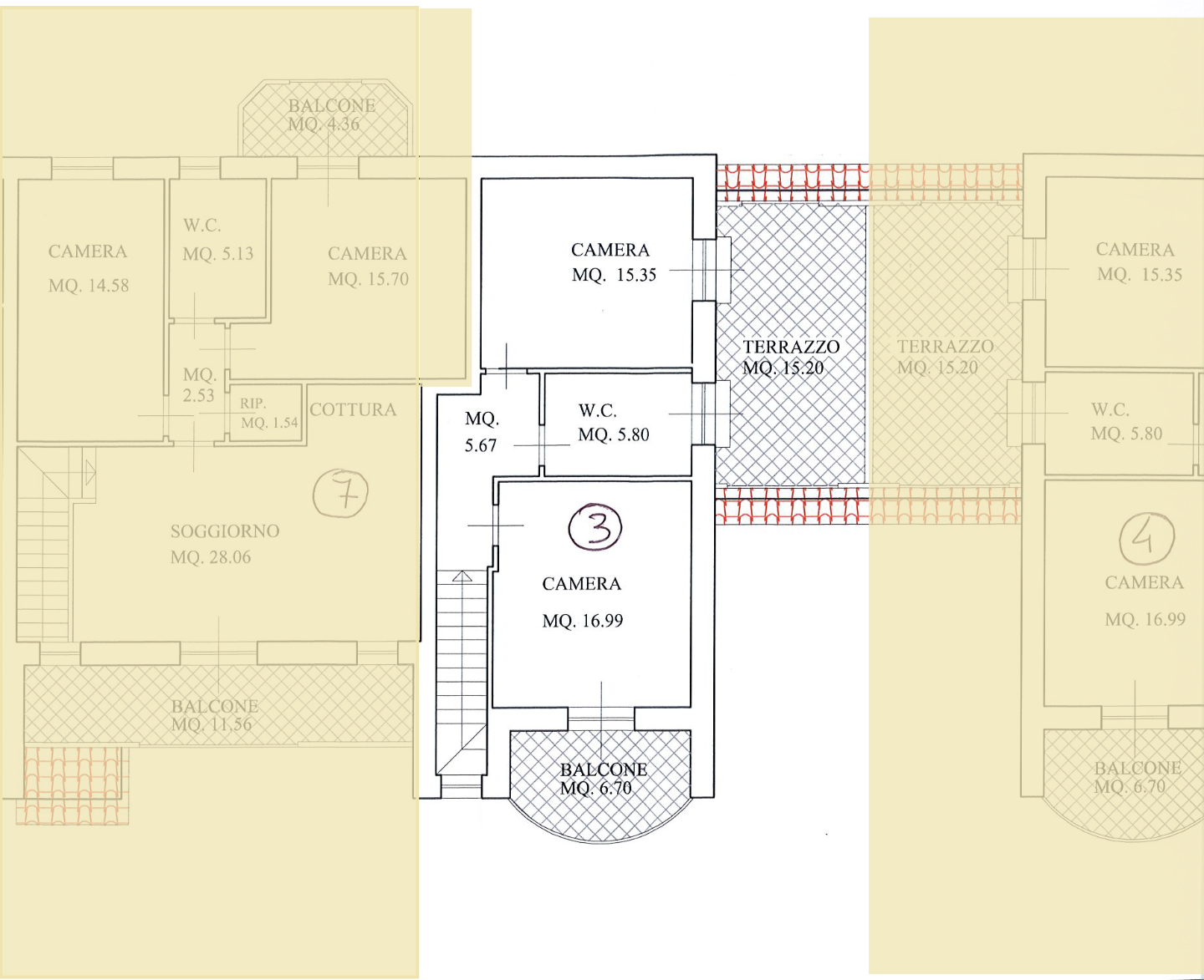 Immagine 2 di Villetta a schiera in vendita  a Fucecchio