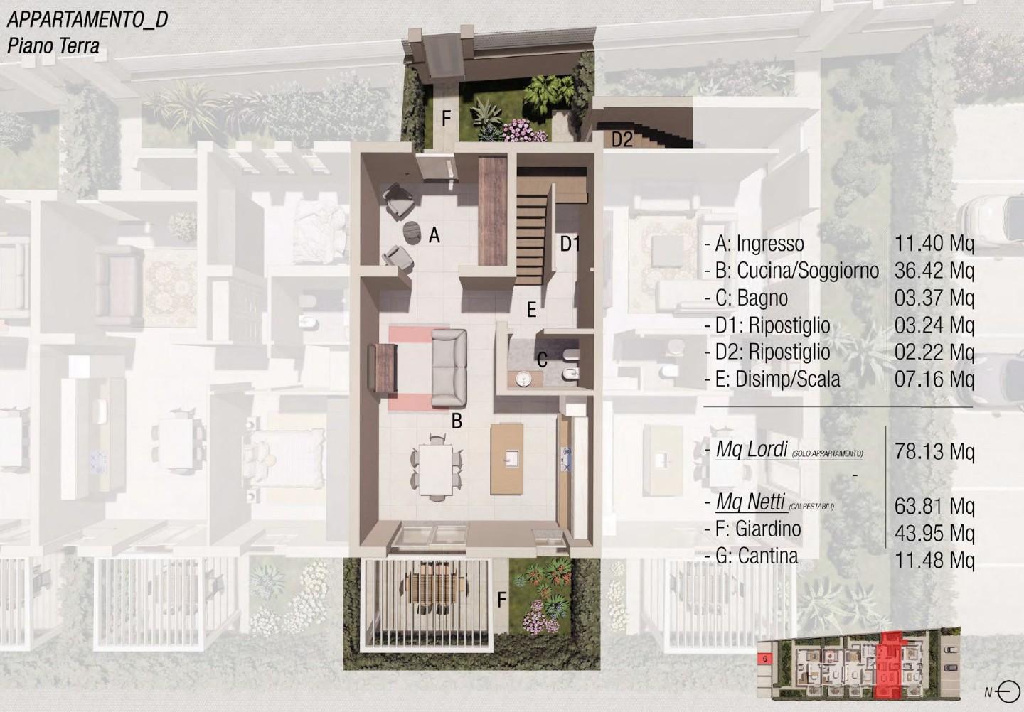 Immagine 6 di Villetta a schiera in vendita  a Empoli