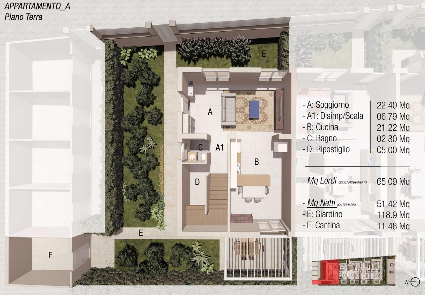 Immagine 12 di Villetta a schiera in vendita  a Empoli