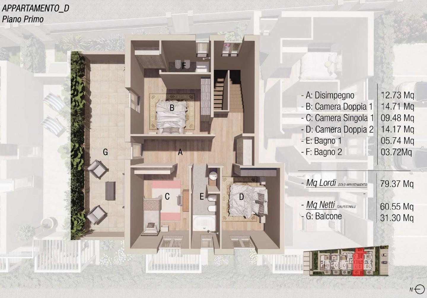 Immagine 7 di Villetta a schiera in vendita  a Empoli