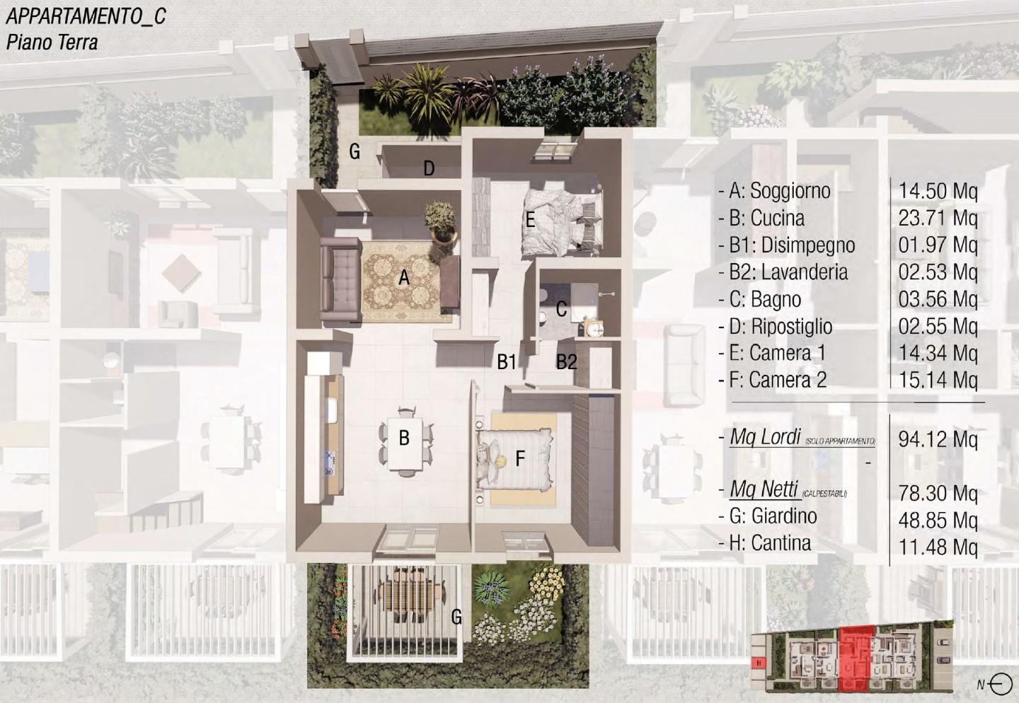 Immagine 14 di Villetta a schiera in vendita  a Empoli