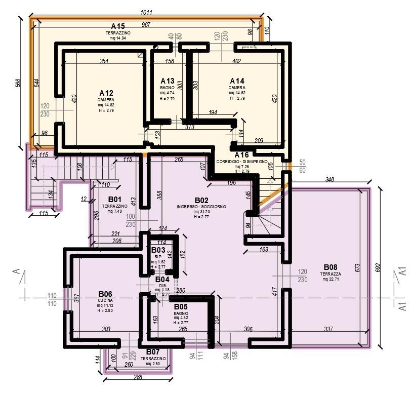 Immagine 25 di Casa bifamiliare in vendita  a Montignoso