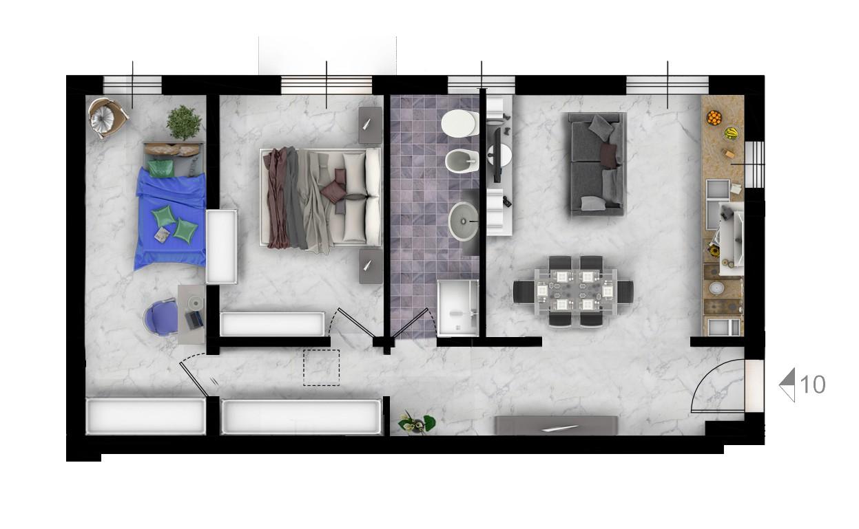 Immagine 1 di Mansarda in vendita  a Pisa