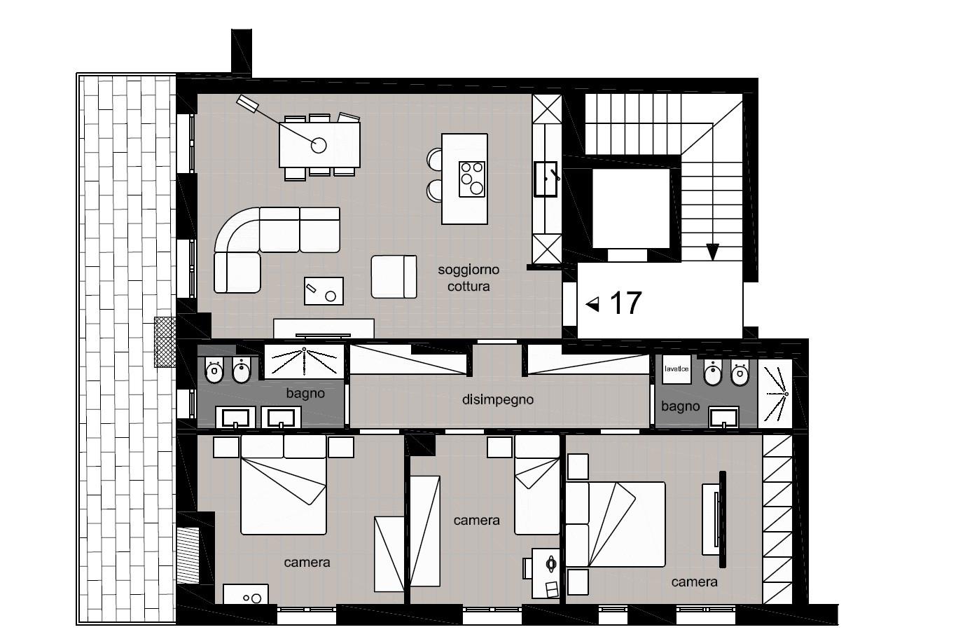 Immagine 7 di Mansarda in vendita  a Poggibonsi