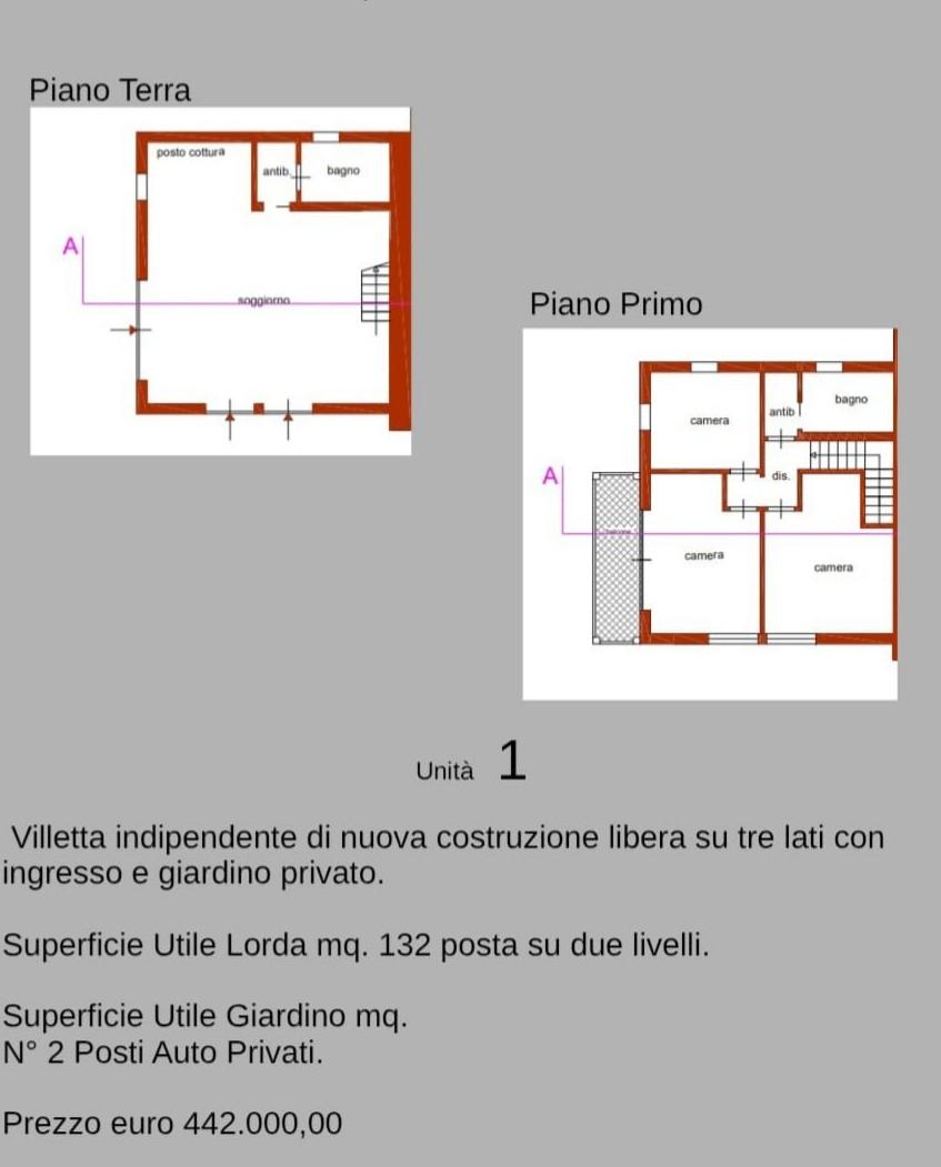 Immagine 2 di Casa bifamiliare in vendita  a Capannori