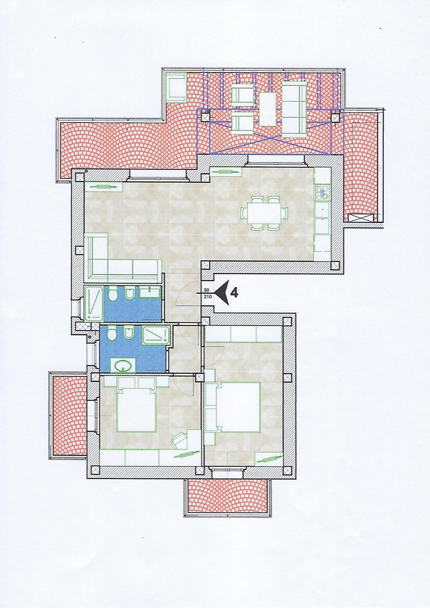 Immagine 2 di Appartamento in vendita  a Carrara