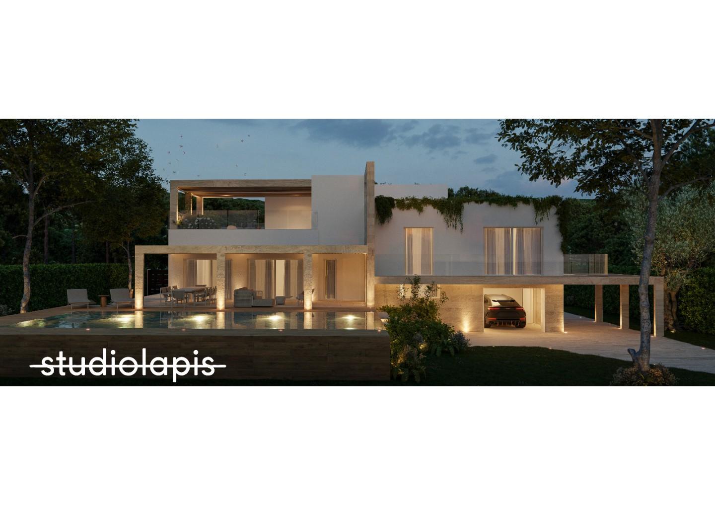 Immagine 2 di Villa in vendita  a Forte Dei Marmi