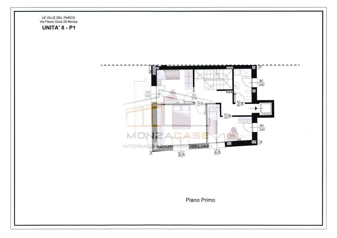 Immagine 12 di Appartamento in vendita  in via gioia 26 a Monza