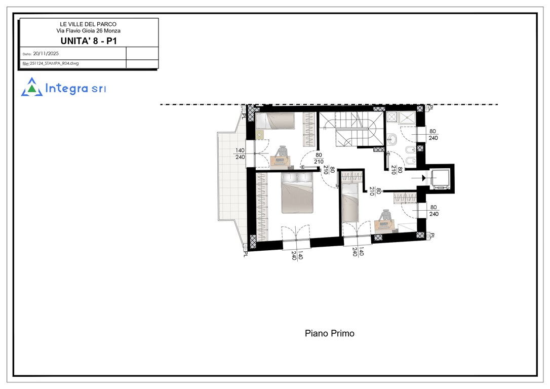 Immagine 13 di Appartamento in vendita  in via gioia 26 a Monza
