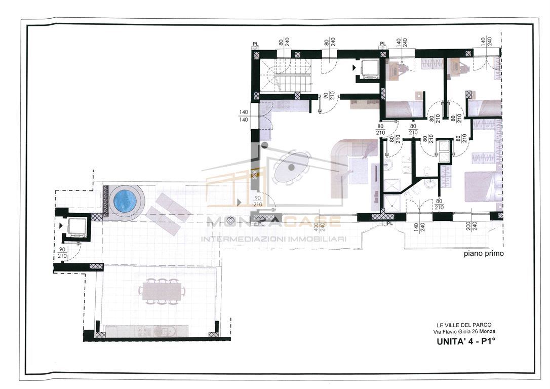 Immagine 10 di Appartamento in vendita  in via gioia 26 a Monza