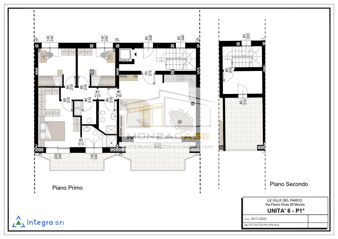 Immagine 12 di Appartamento in vendita  in via gioia 26 a Monza