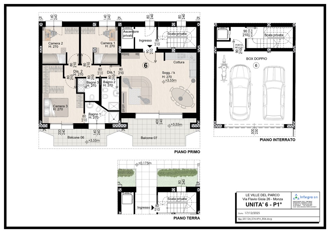 Immagine 10 di Appartamento in vendita  in via gioia 26 a Monza