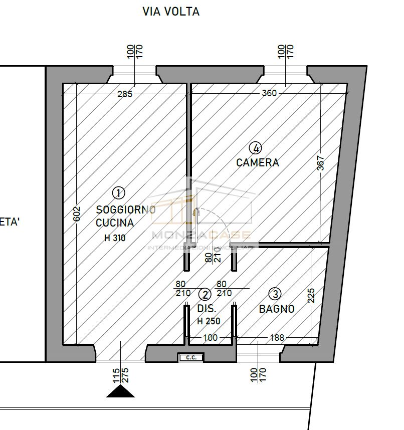Immagine 10 di Appartamento in vendita  in via volta 41 a Lissone