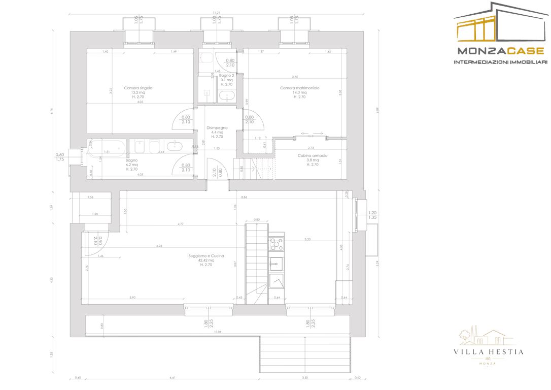 Immagine 5 di Villa in vendita  in via Biffi levati 8 a Monza