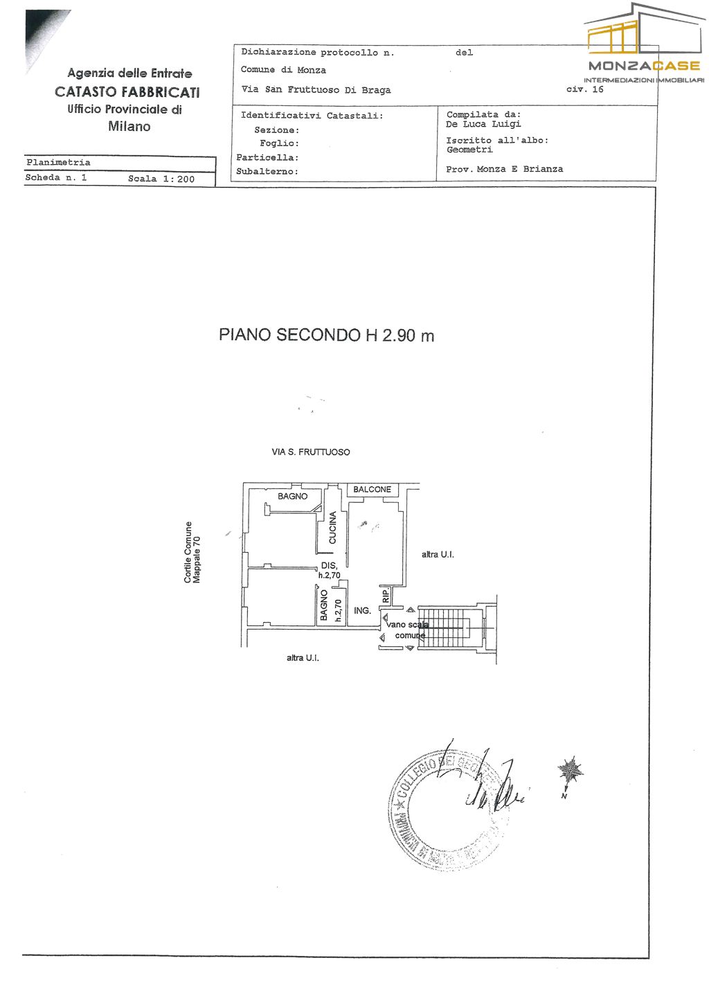 Immagine 10 di Appartamento in vendita  in Via San Fruttuoso 16 a Monza