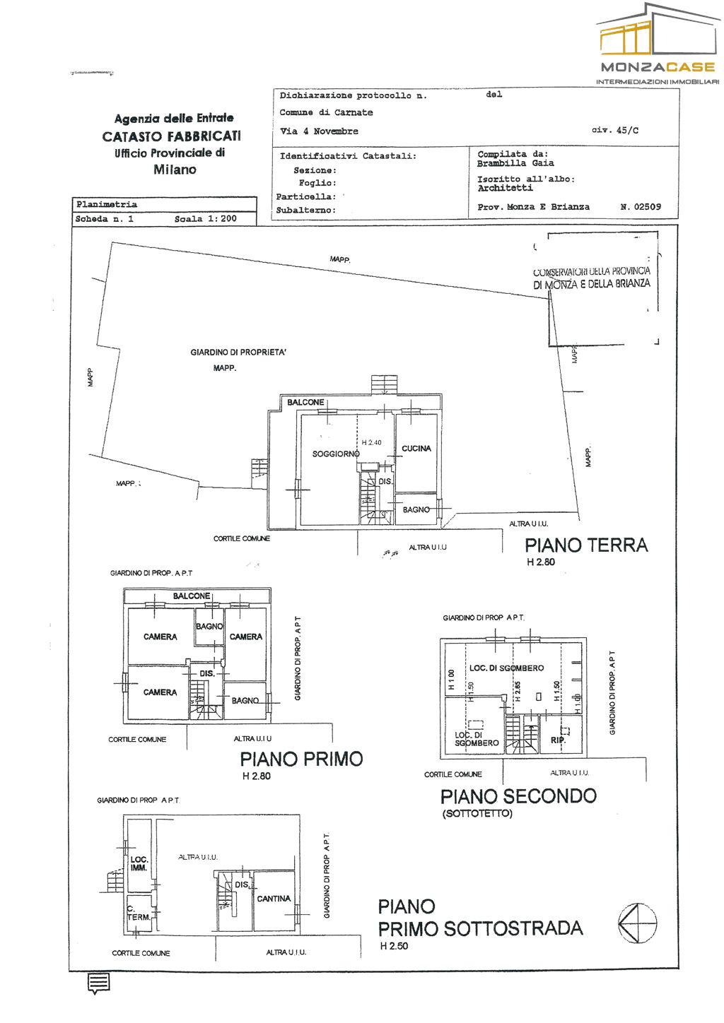 Immagine 11 di Villetta a schiera in vendita  in Via IV Novembre 45/c a Carnate