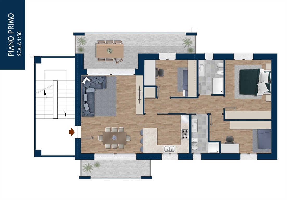 Immagine 12 di Appartamento in vendita  in Via Trieste a Cesate