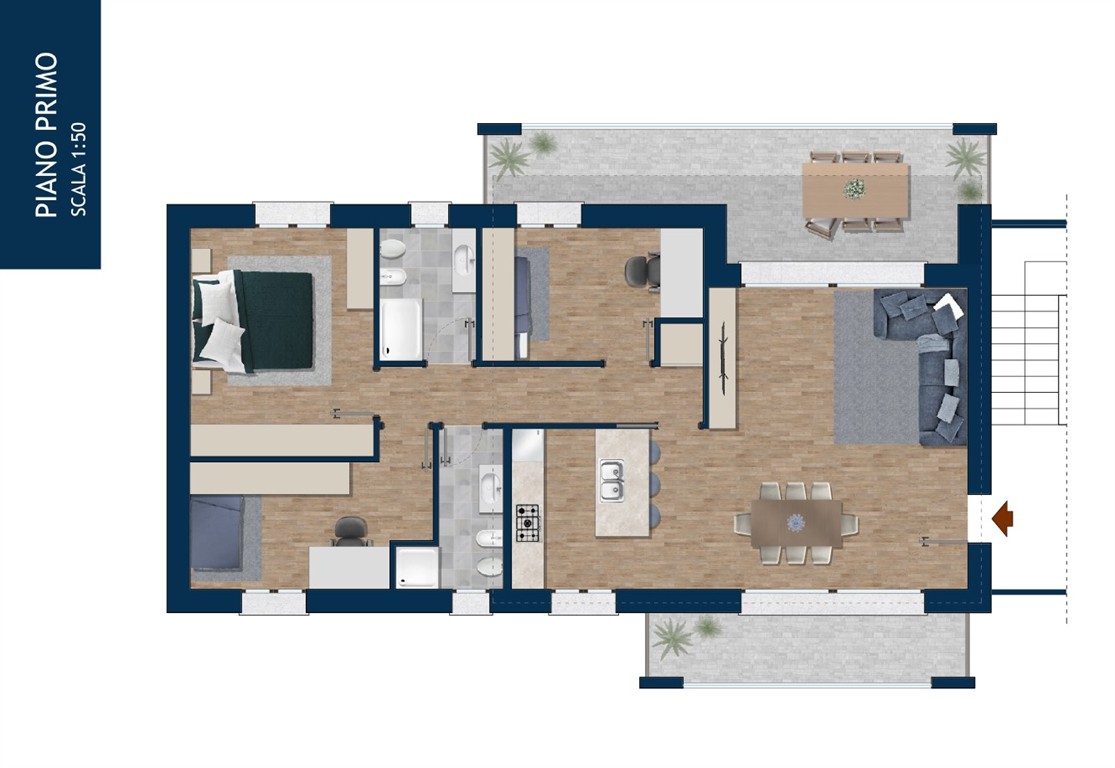 Immagine 13 di Appartamento in vendita  in Via Trieste a Cesate