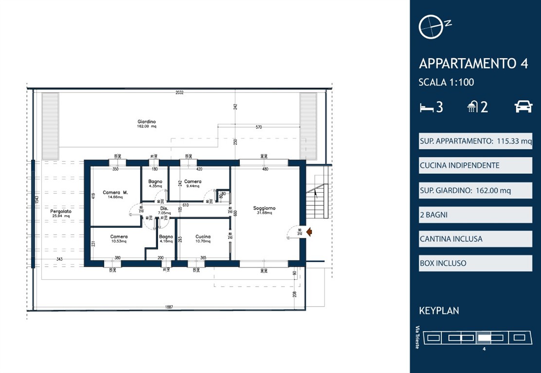Immagine 13 di Appartamento in vendita  in Via Trieste a Cesate