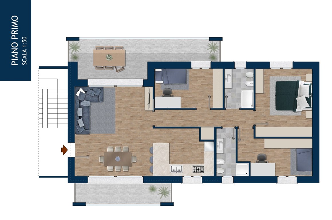 Immagine 12 di Appartamento in vendita  in Via Trieste a Cesate