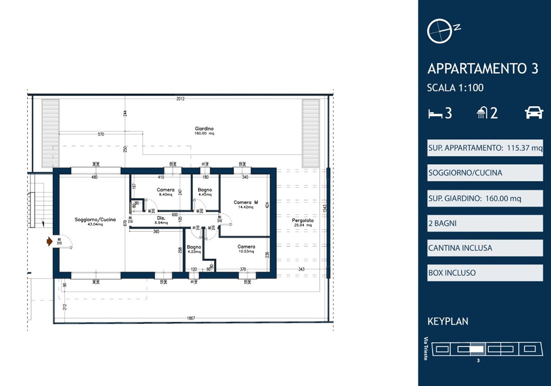 Immagine 13 di Appartamento in vendita  in Via Trieste a Cesate