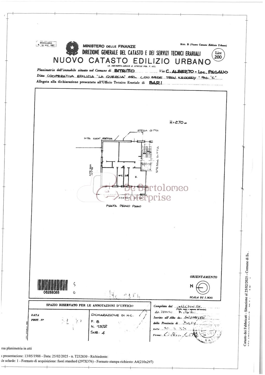 Immagine 4 di Appartamento in vendita  in VIA ARMANDO DIAZ a Bitritto