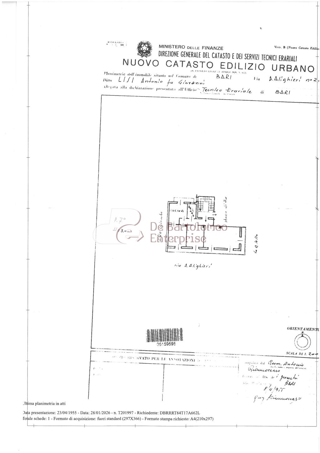 Immagine 2 di Appartamento in vendita  in via Dante Alighieri a Bari