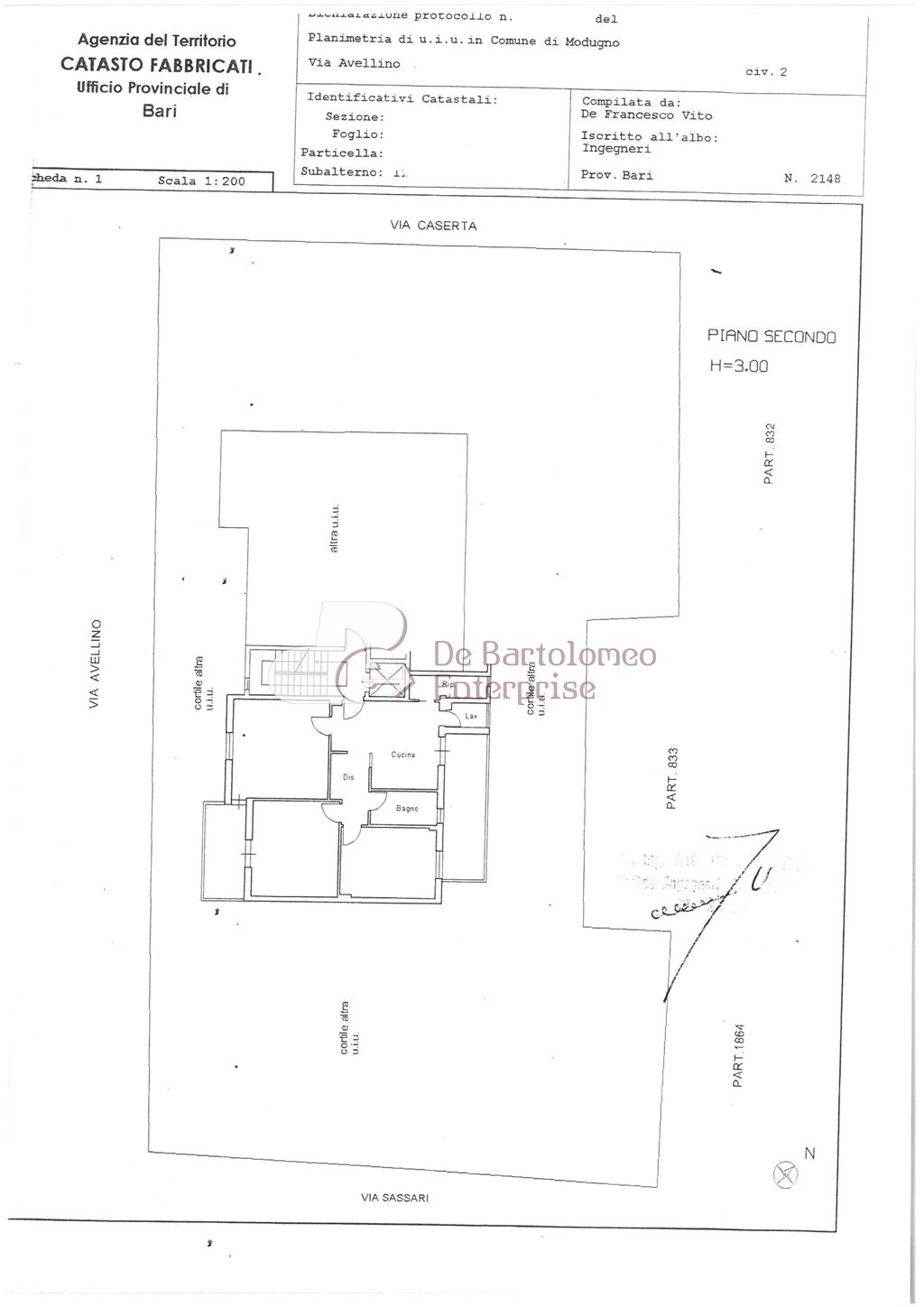 Immagine 2 di Appartamento in vendita  in Via Avellino a Modugno