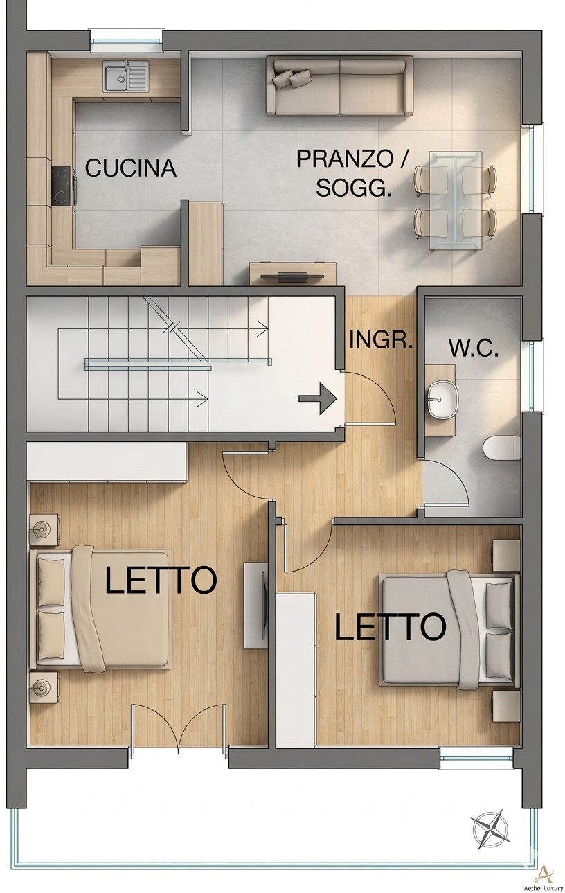 Immagine 11 di Appartamento in vendita  in via fratelli cervi 48 a Alfonsine