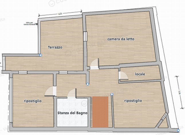 Immagine 12 di Casa semindipendente in vendita  in P.za della Libertà 27 a Bagnacavallo