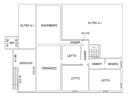 Immagine 13 di Casa bifamiliare in vendita  in via passetto 106 a Alfonsine
