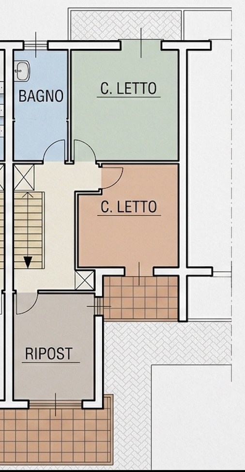 Immagine 11 di Villetta a schiera in vendita  in via morelli 11c a Alfonsine