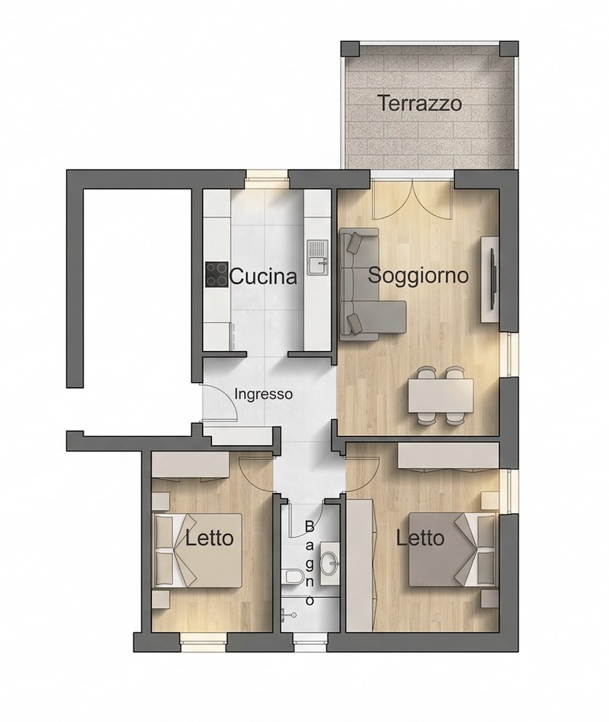 Immagine 10 di Appartamento in vendita  in via zalambani 1 a Alfonsine