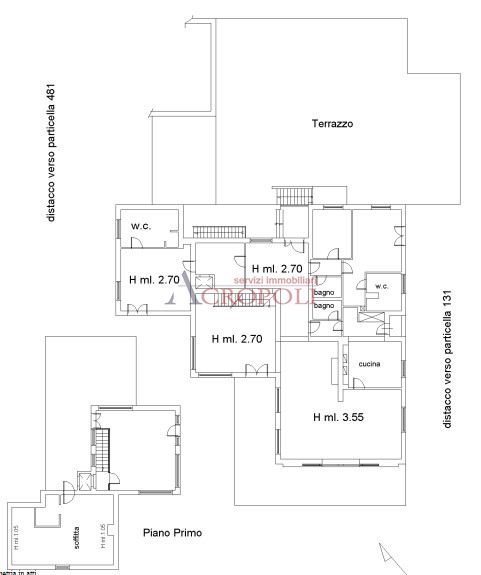 Immagine 10 di Villa in vendita  in Via Lena e Massa a Bracciano