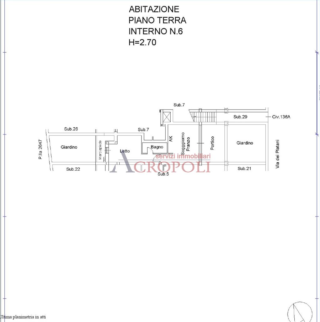 Immagine 10 di Appartamento in vendita  in Via dei Platani a Trevignano Romano