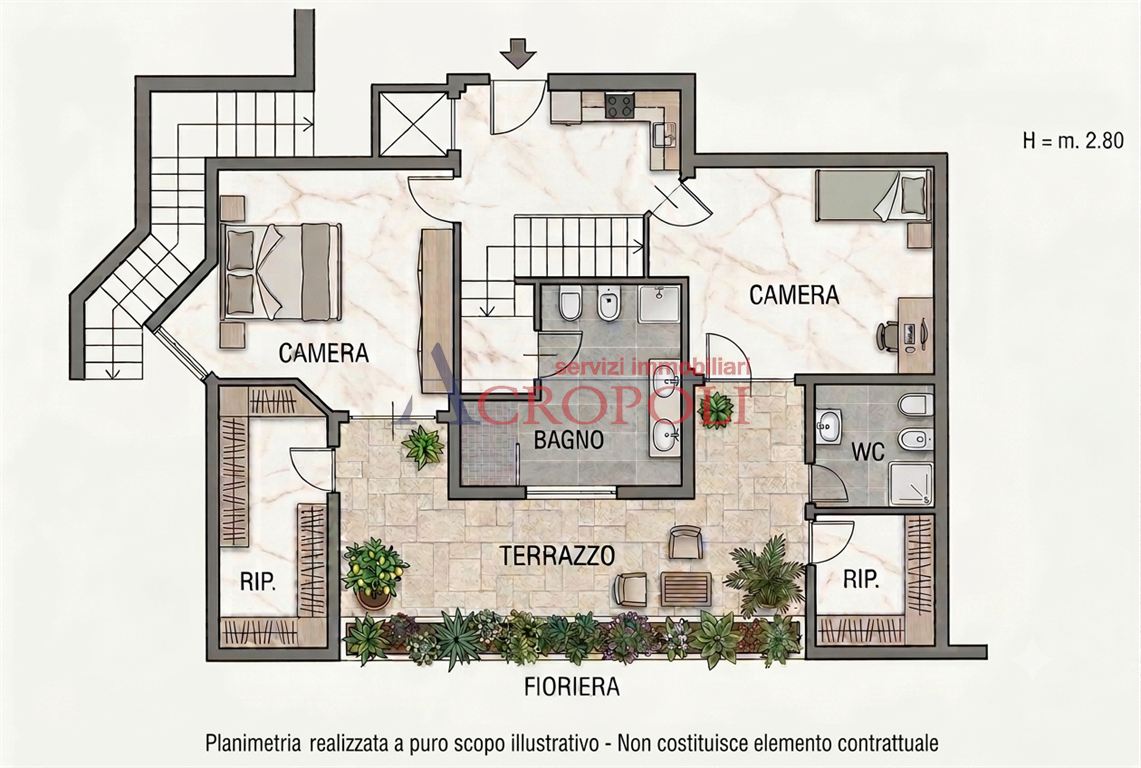 Immagine 13 di Casa bifamiliare in vendita  in Via Poggio delle Ginestre a Trevignano Romano