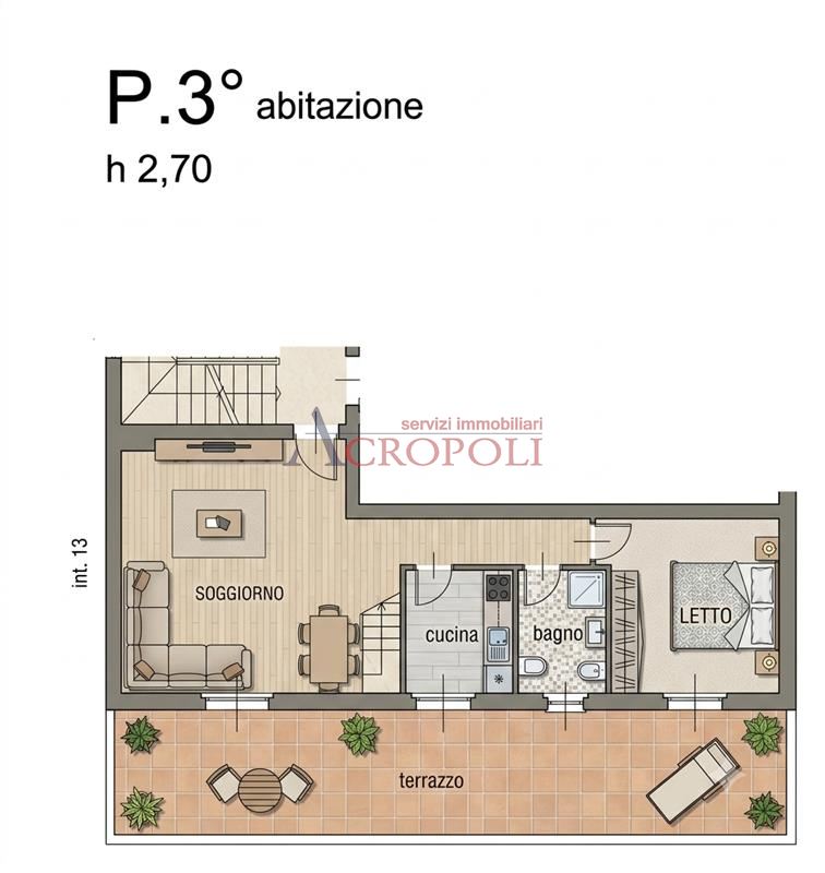 Immagine 11 di Attico in vendita  in Via  Valletti a Bracciano
