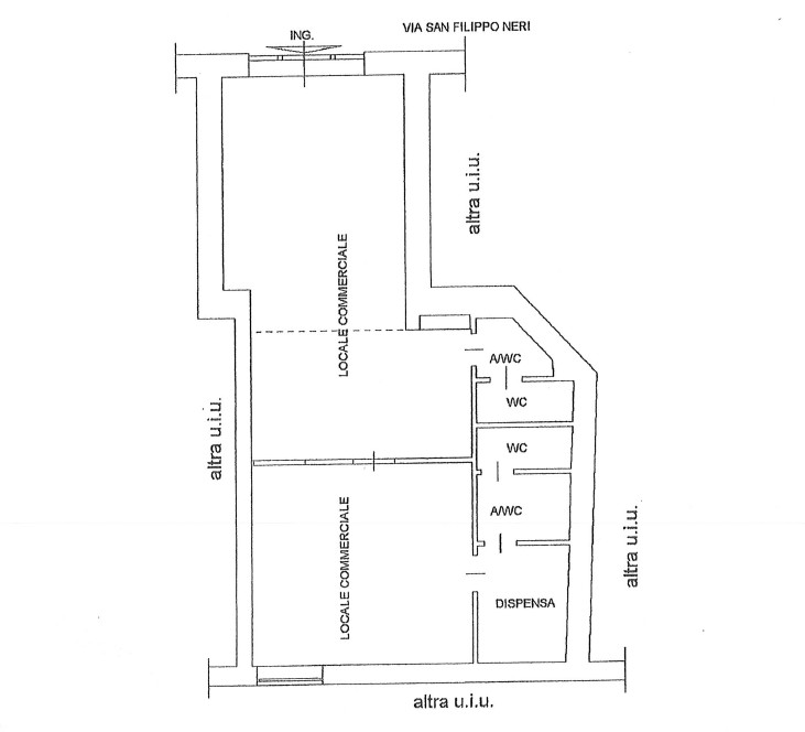 Immagine 6 di Locale commerciale in vendita  in via san filippo neri 16 a Albano Laziale