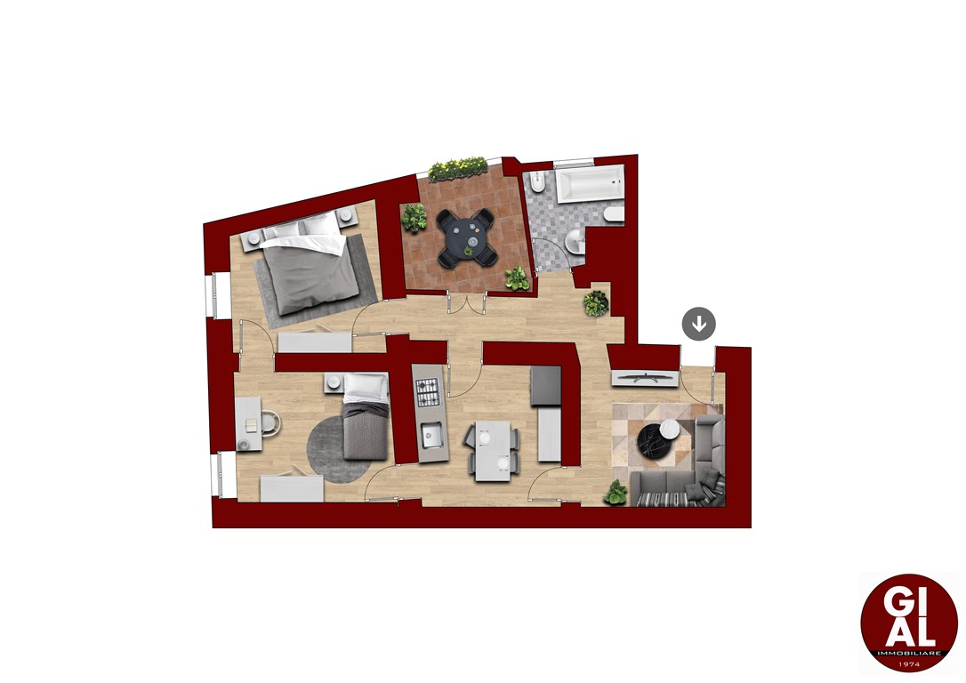 Immagine 5 di Appartamento in vendita  in Corso Giacomo Matteotti 38 a Albano Laziale