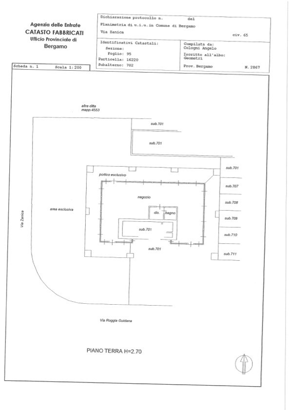 Immagine 10 di Negozio in affitto  in Via Roggia Guidana a Bergamo