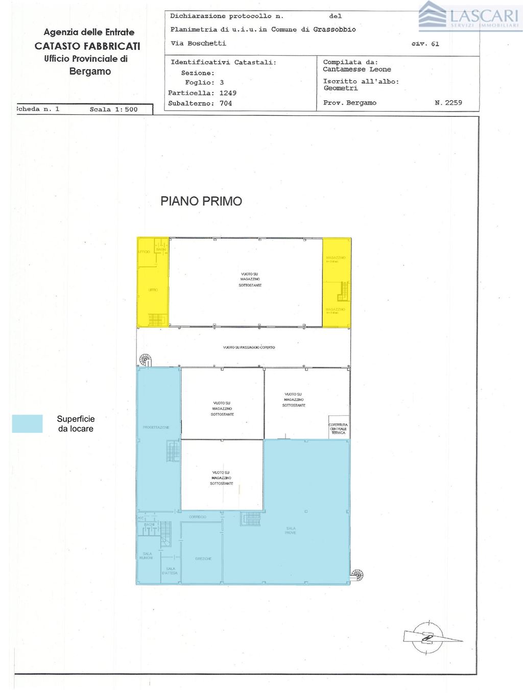 Immagine 11 di Capannone industriale in affitto  in Via Boschetti a Grassobbio