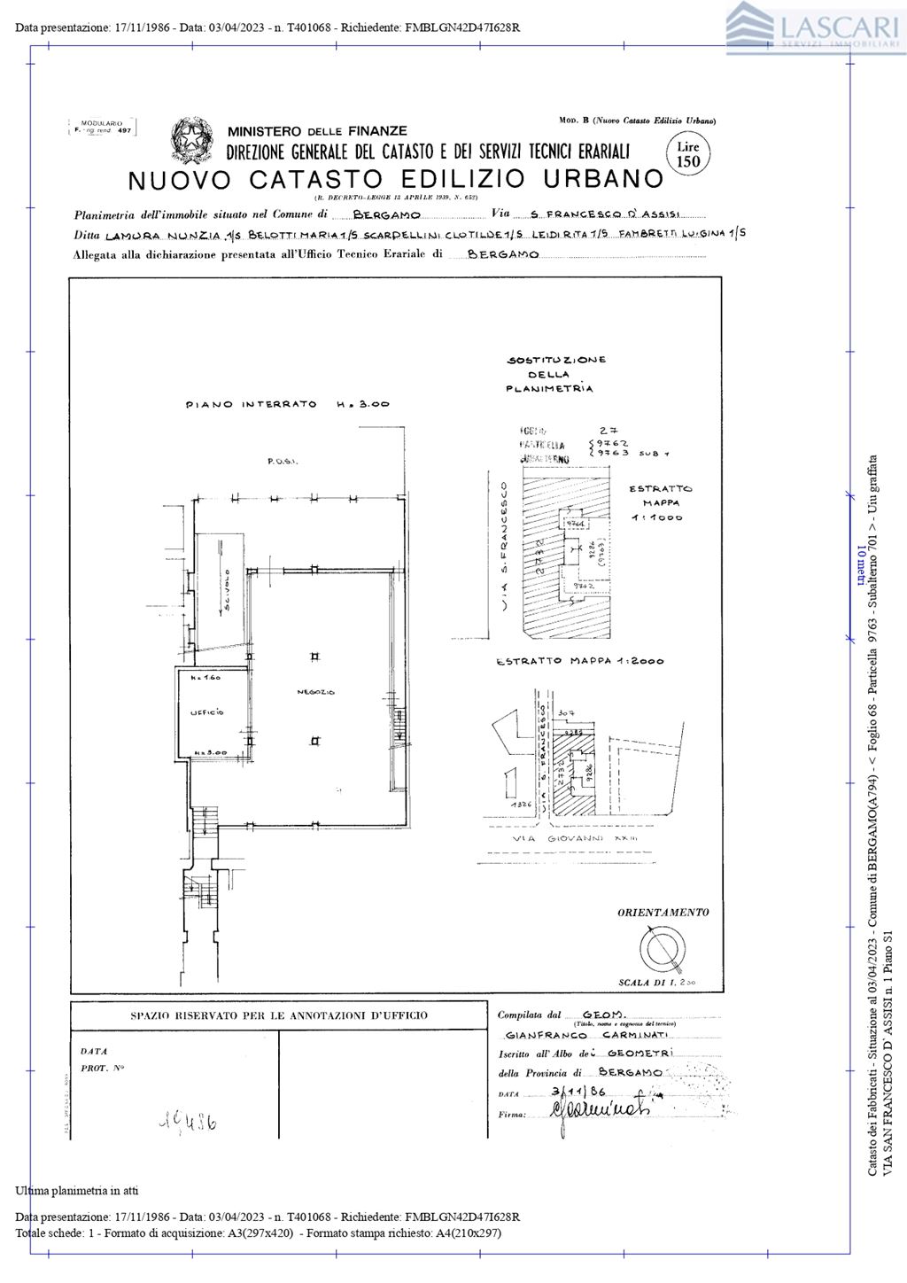 Immagine 11 di Negozio in vendita  a Bergamo
