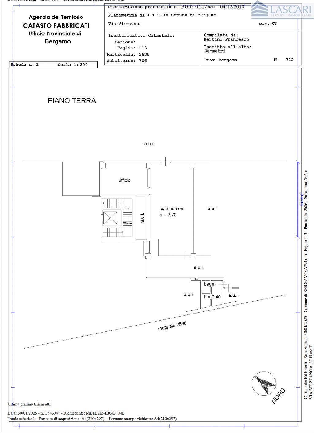 Immagine 11 di Ufficio in vendita  in Via Stezzano 87 a Bergamo