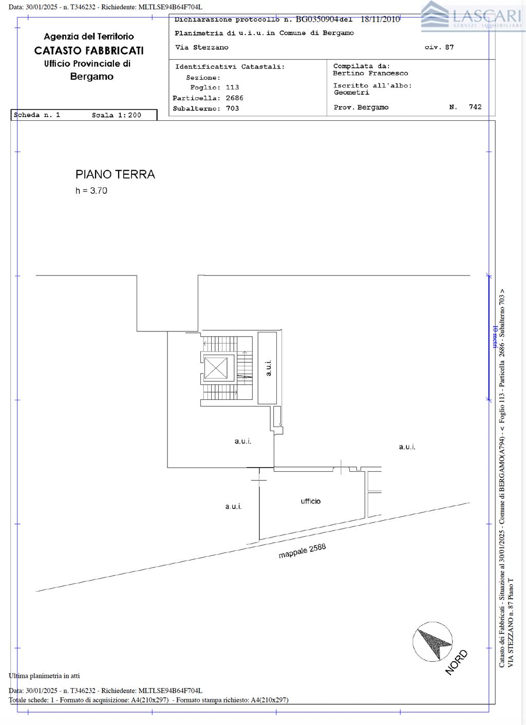 Immagine 12 di Ufficio in vendita  in Via Stezzano 87 a Bergamo