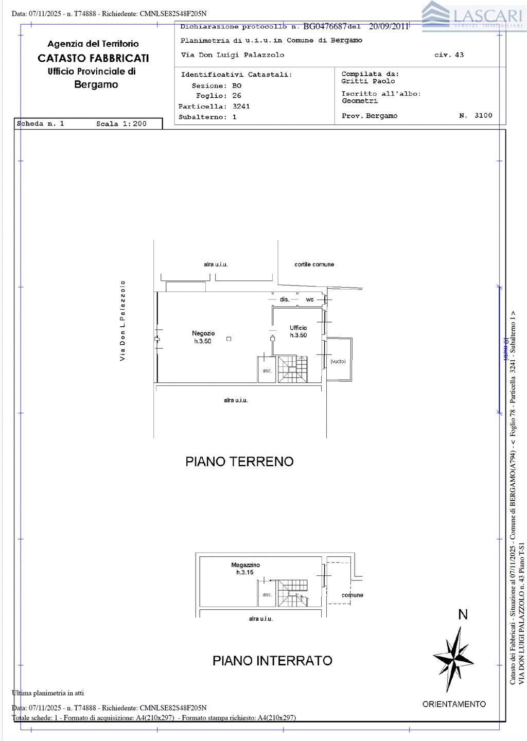 Immagine 13 di Negozio in vendita  in Via Don Luigi Palazzolo 43 a Bergamo