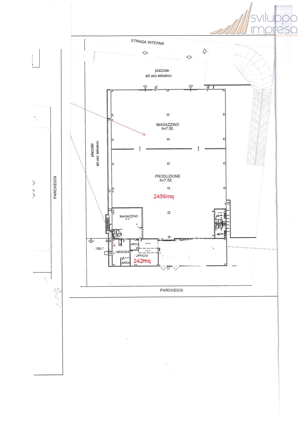 Immagine 10 di Capannone industriale in affitto  in via delle industrie a Mezzago