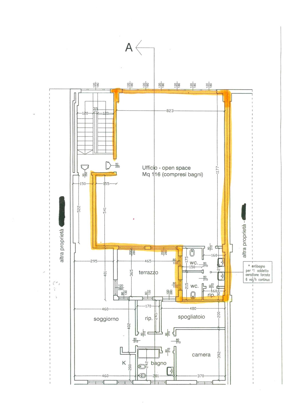 Immagine 3 di Ufficio in affitto  in Via Talamoni 56 a Brugherio